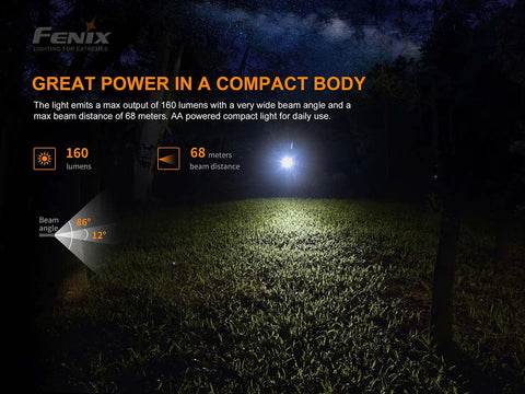 Fenix E12 Flashlight | Fenix E12 160 Lumens Light | 1000Lumens
