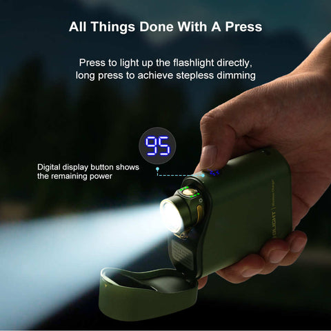 Baton 4 Powerful EDC Flashlight With Charging Case
