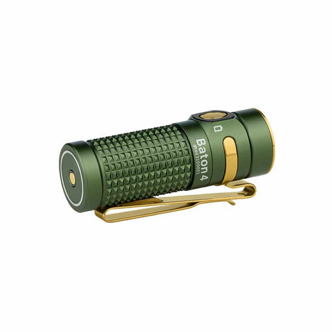 Olight Baton 4 EDC Flashlight 1300 Lumens With Charging Case | OD Green | Premium Edition