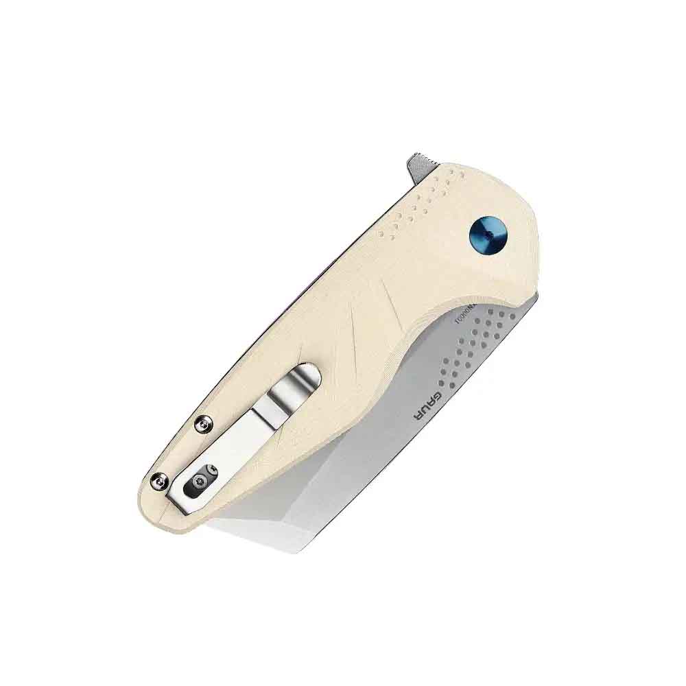 Oknife Gaur Beige Folding Knife | 1000 Lumens
