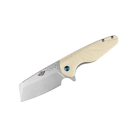 Oknife Gaur Beige Folding Knife | 1000 Lumens