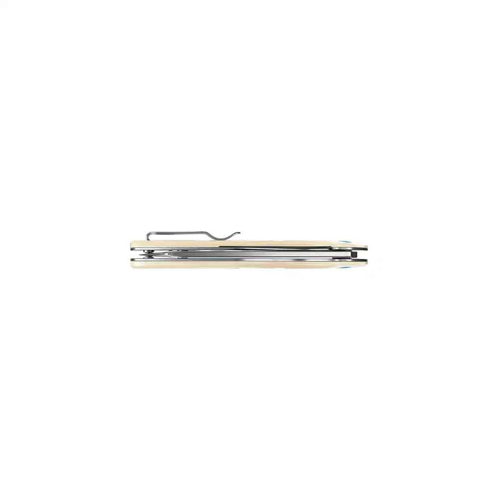 Oknife Gaur Beige Folding Knife | 1000 Lumens
