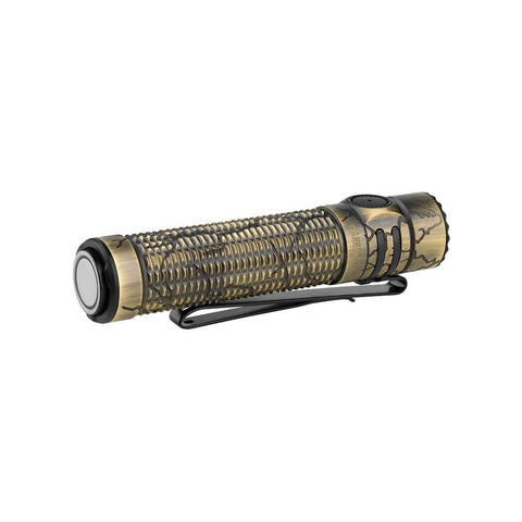 Olight Warrior Mini 3 Compact EDC Flashlight | Cracked Brass | Limited Edition