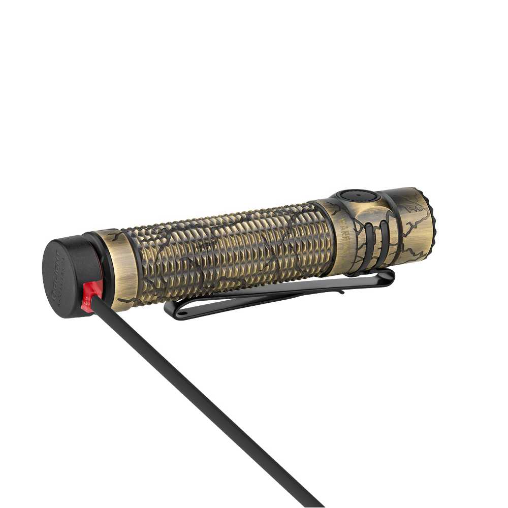 Olight Warrior Mini 3 Compact EDC Flashlight | Cracked Brass | Limited Edition