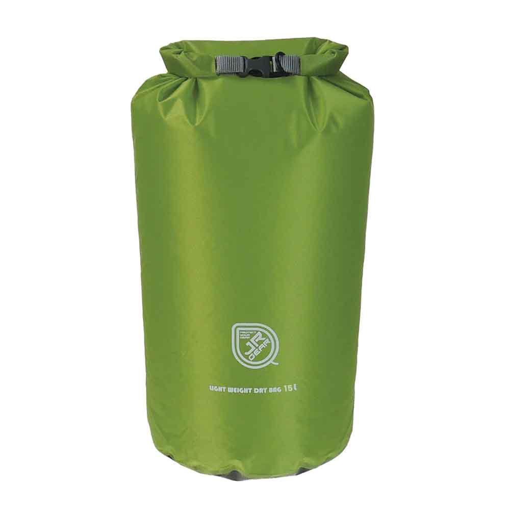 JR Gear 15L Light Weight Dry Bag (Green) | Waterproof Camping Bag