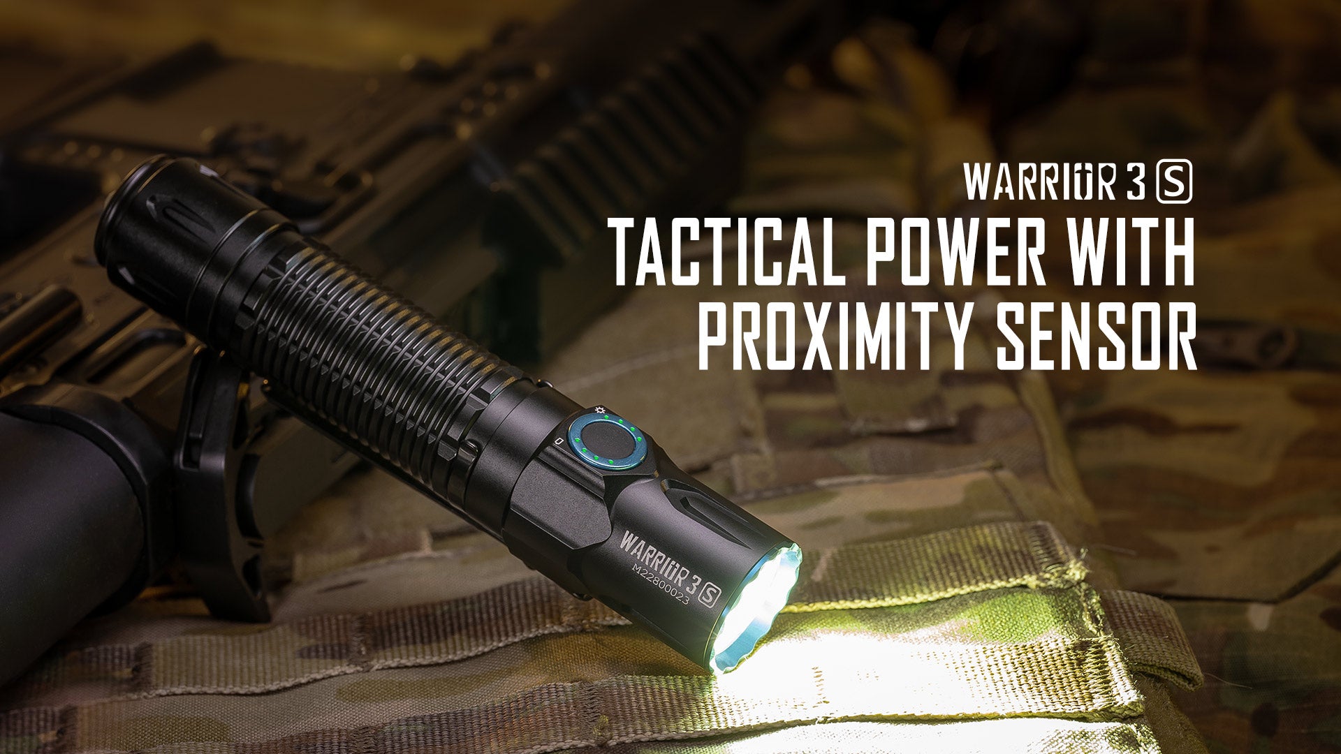 Olight Warrior 3S Rechargeable Tactical Flashlight | 1000Lumens.ca
