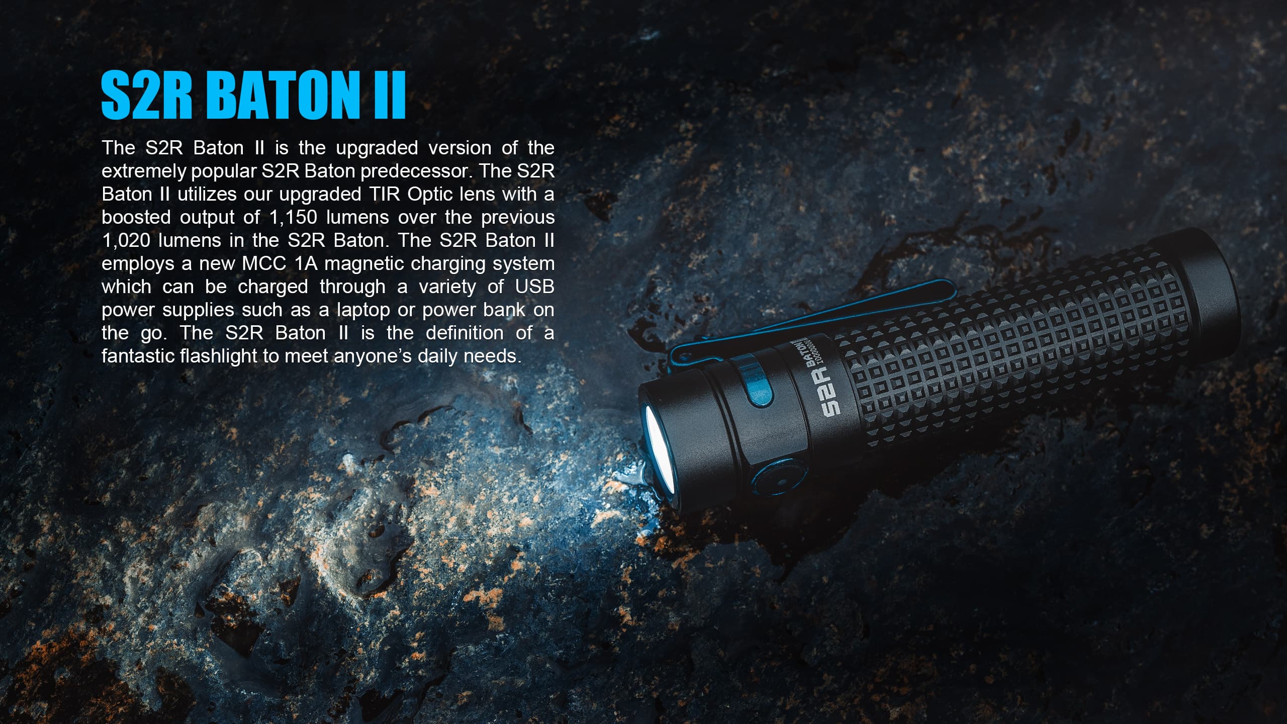Olight S2R Baton II Rechargeable Flashlight