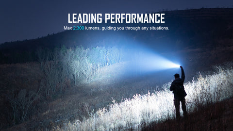 Olight Warrior 3S Rechargeable Tactical Flashlight | 1000Lumens.ca