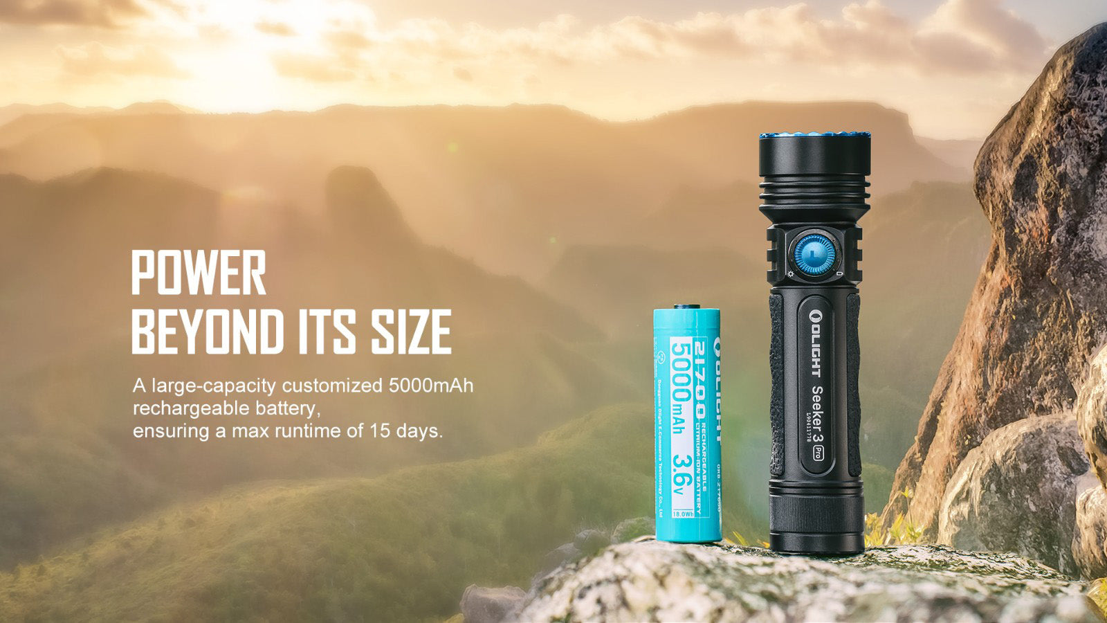 Olight Seeker 3 PRO Rechargeable Flashlight