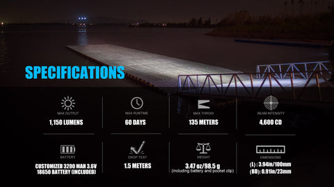 Olight S2R Baton II Rechargeable Flashlight