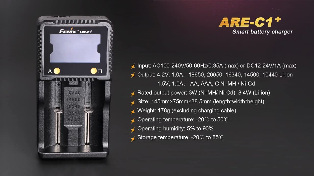 Fenix Smart Charger | 2 Channel Smart Charger | 1000Lumens