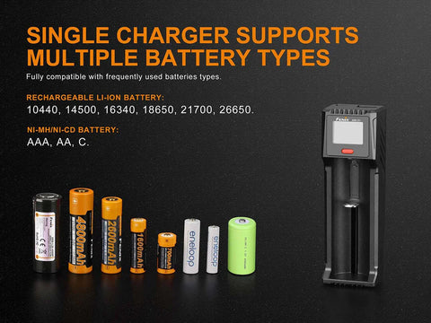 Fenix ARE D1 Charger | Smart Battery Charger | 1000Lumens
