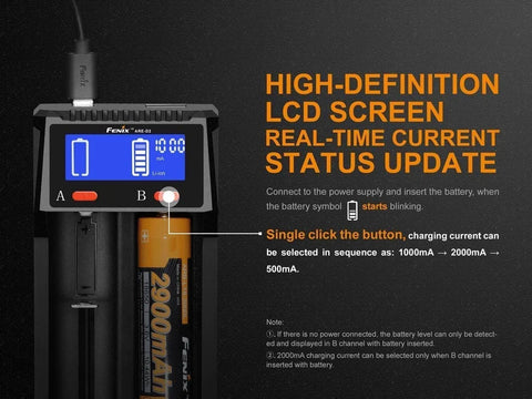 Fenix ARE D2 Charger | Dual Channel Battery Charger | 1000Lumens