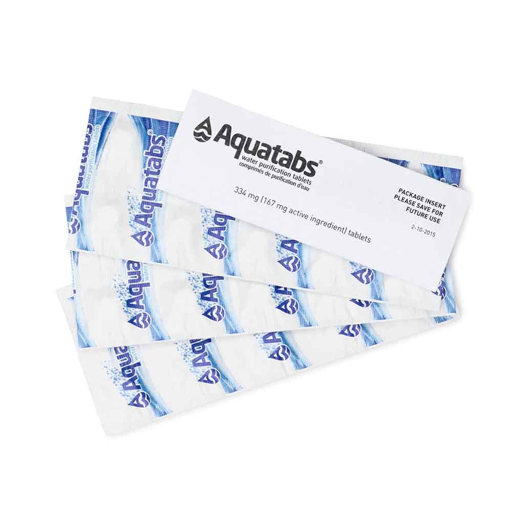 Aquatabs Water Purification Tablets 334 mg (20-25L of Water)