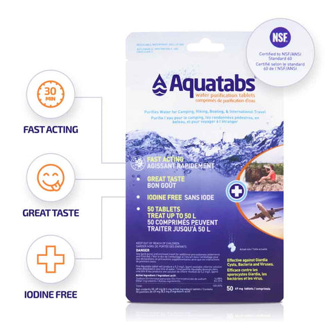 Aquatabs Water Purification Tablets 49 mg