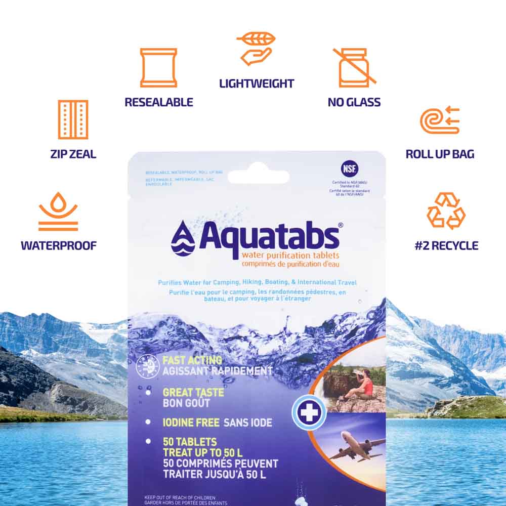 Aquatabs Water Purification Tablets 49 mg