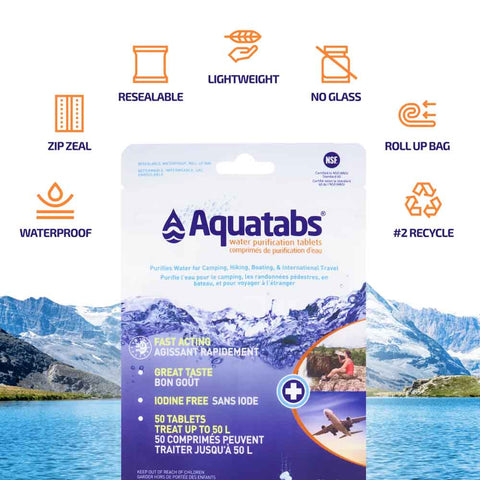 Aquatabs Water Purification Tablets 49 mg