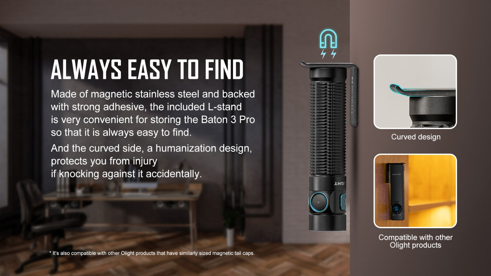 Olight Baton 3 Pro Rechargeable Flashlight