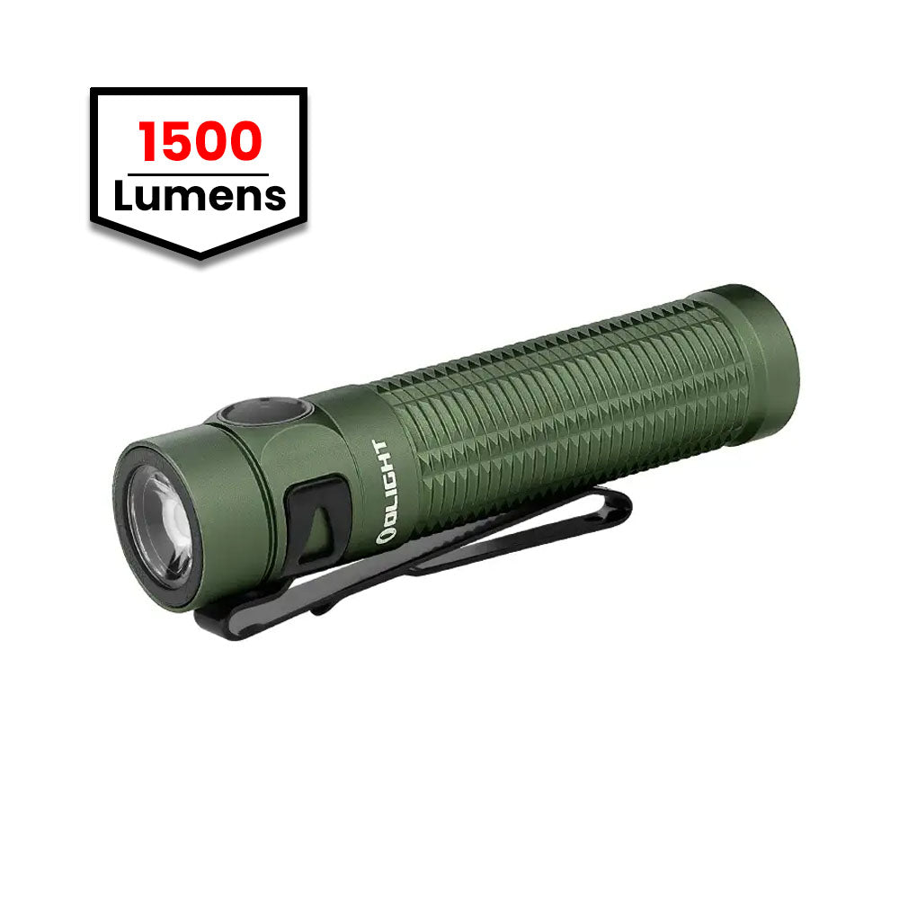 Olight Baton 3 Pro Rechargeable EDC Flashlight OD Green | 1000 Lumens