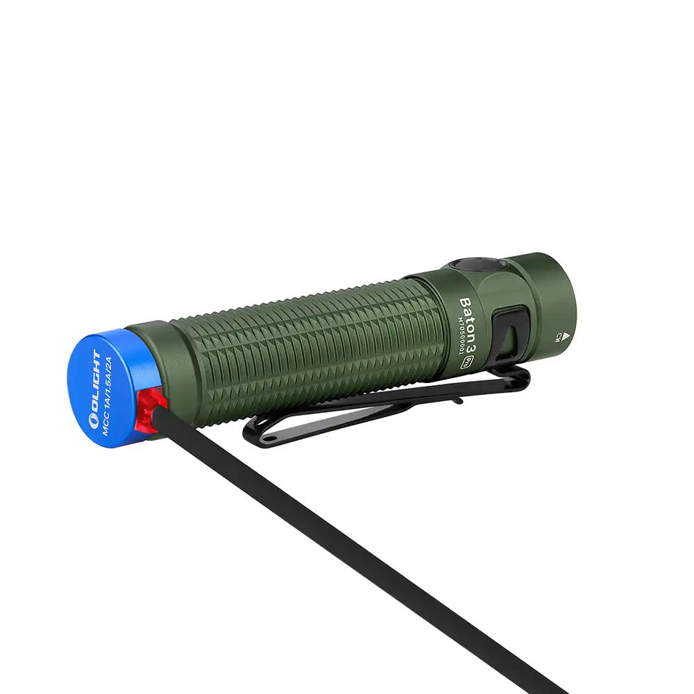 Olight Baton 3 Pro Rechargeable Flashlight Green