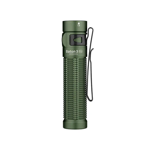Olight Baton 3 Pro Rechargeable EDC Flashlight Green