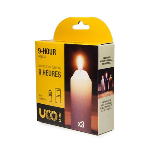 Custom White Candles | 3 Pack White Candles | 1000Lumens