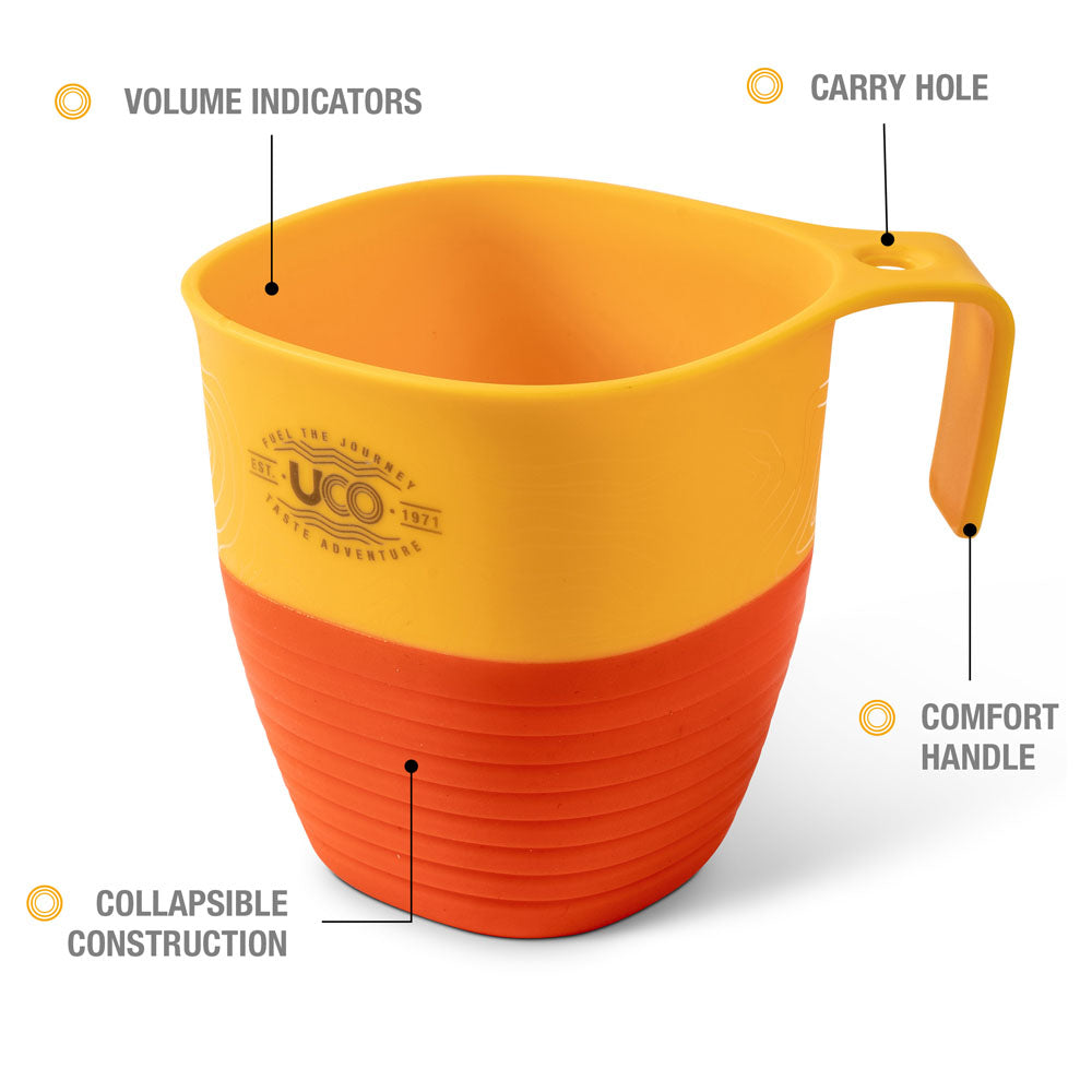 UCO Collapsible Camp Cup | Collapsible Camping Mug | 1000Lumens