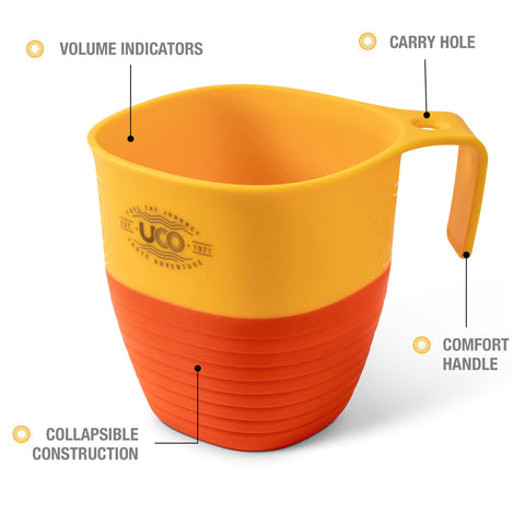 UCO Collapsible Camp Cup | Collapsible Camping Mug | 1000Lumens