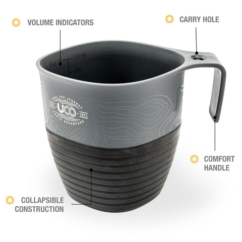 UCO Collapsible Camp Cup | Collapsible Camping Mug | 1000Lumens