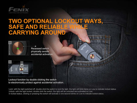 E03R Keychain Flashlight