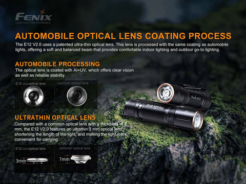 Fenix E12 Flashlight | Fenix E12 160 Lumens Light | 1000Lumens