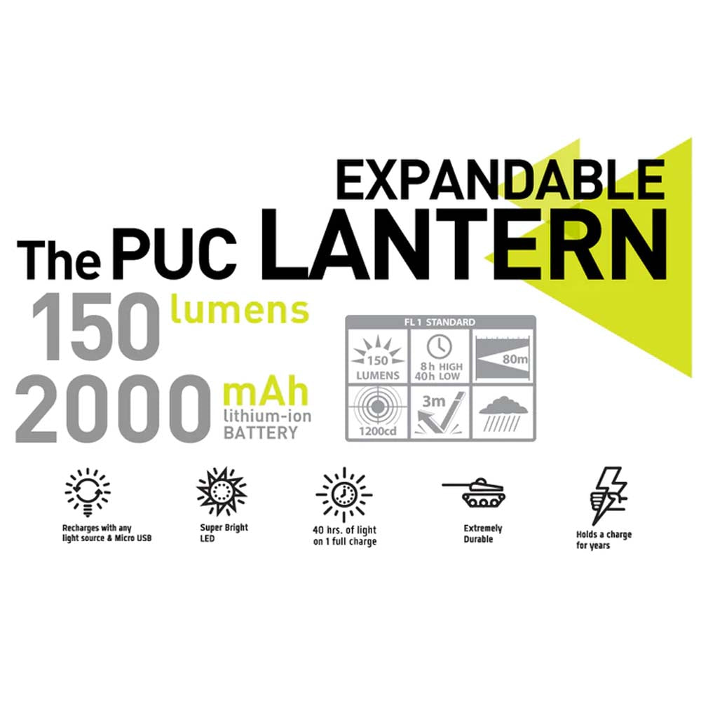HybridLight PUC Expandable Solar Lantern & Phone Charger