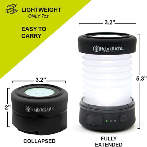 HybridLight PUC Expandable Solar Lantern & Phone Charger