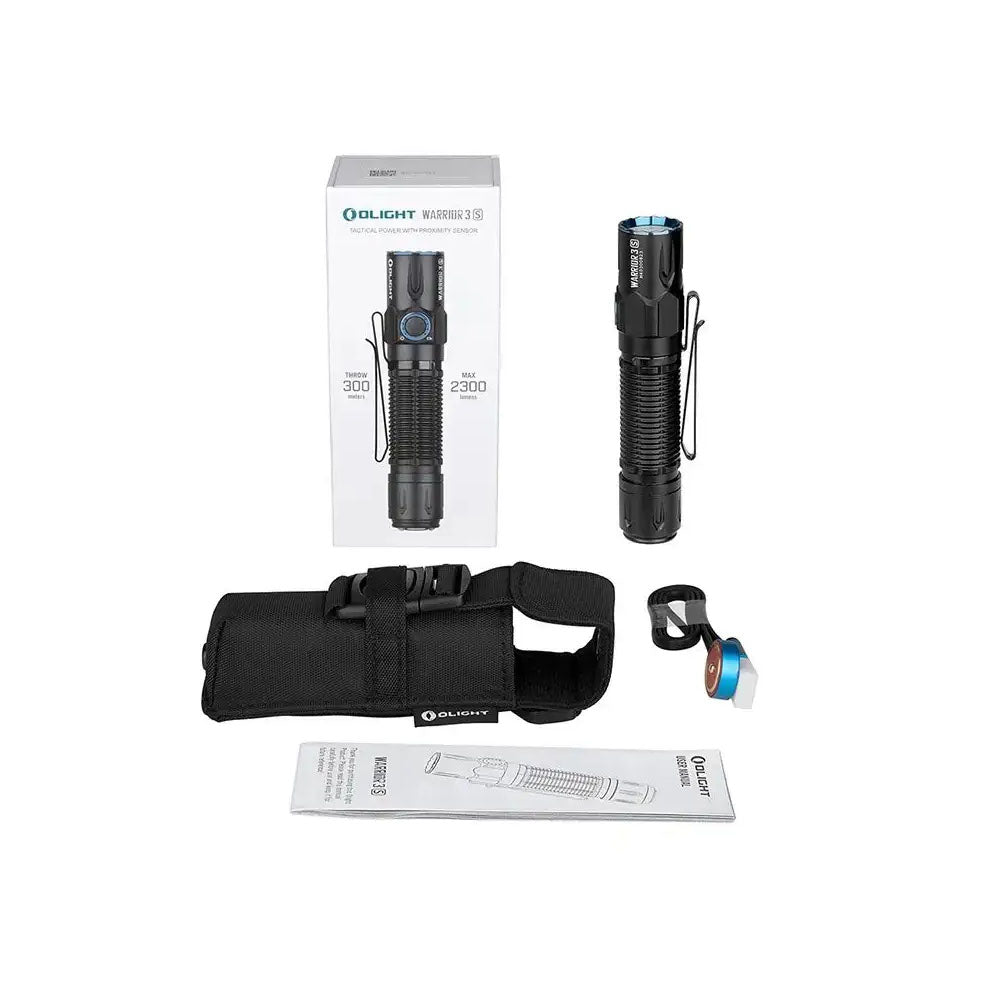 Olight Warrior 3S Rechargeable Tactical Flashlight | 1000Lumens.ca