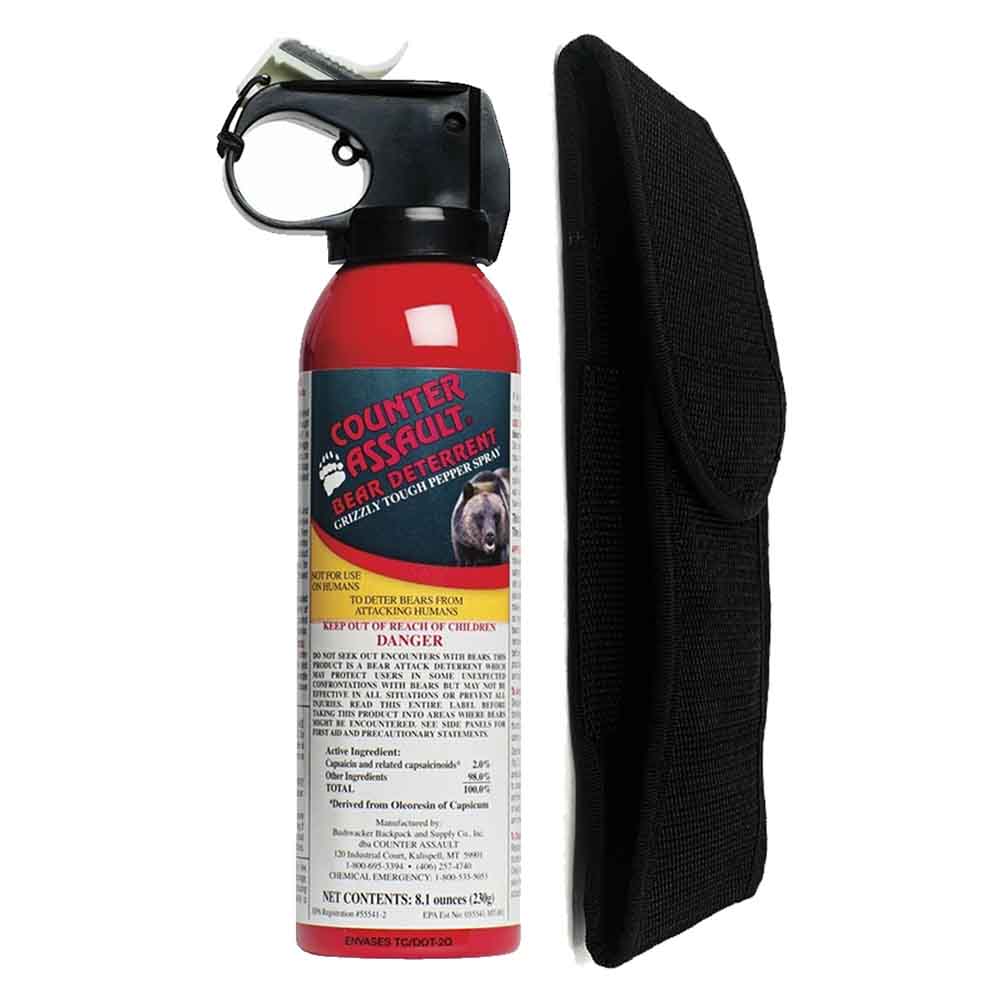 Counter Assault - Bear Spray with Holster - 230g | 1000lumens.ca