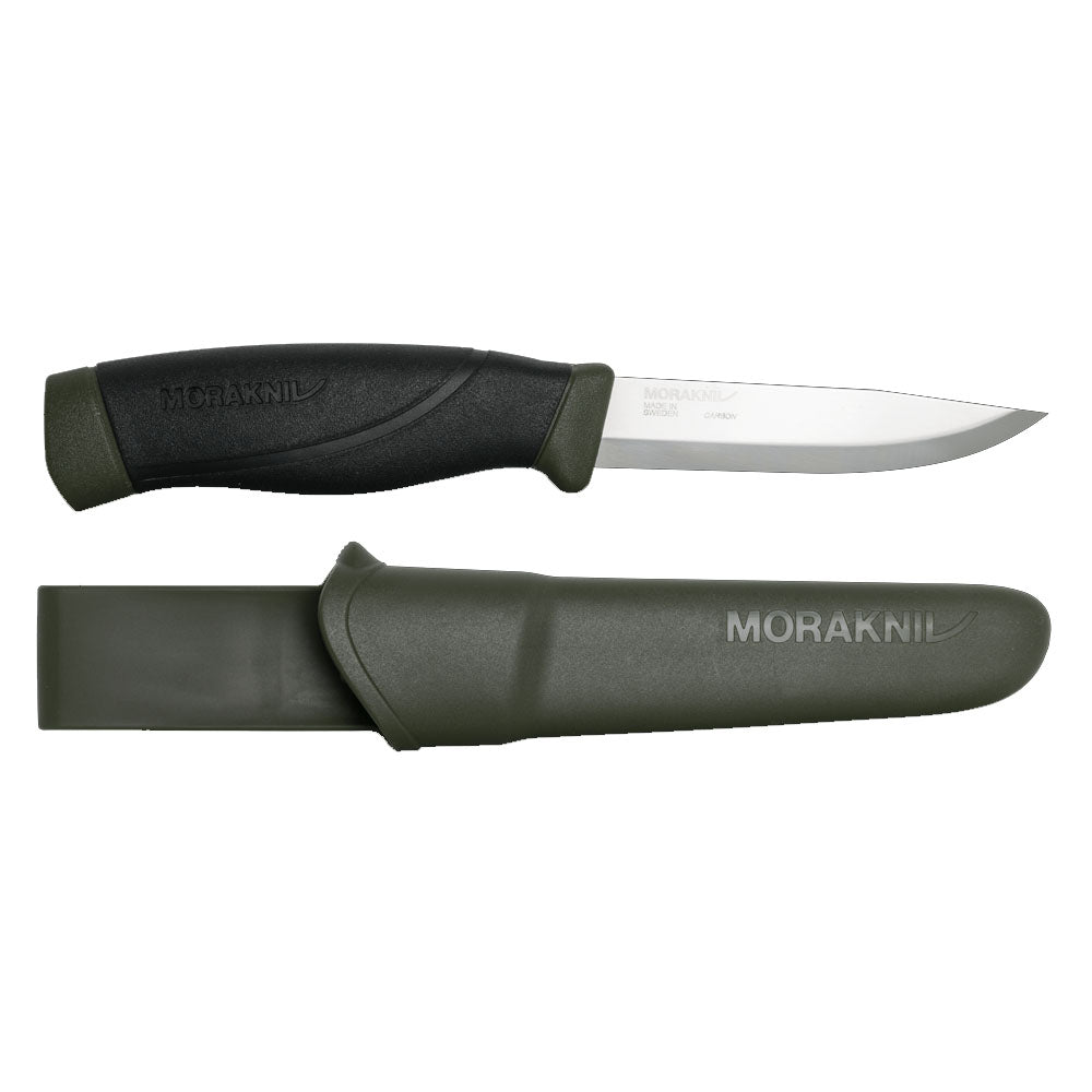 Morakniv Companion Heavy Duty Fixed Blade Knife | Green | 1000Lumens
