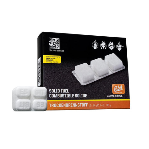 Esbit Solid Fuel Tablets 12 x 14g | 1000lumens.ca