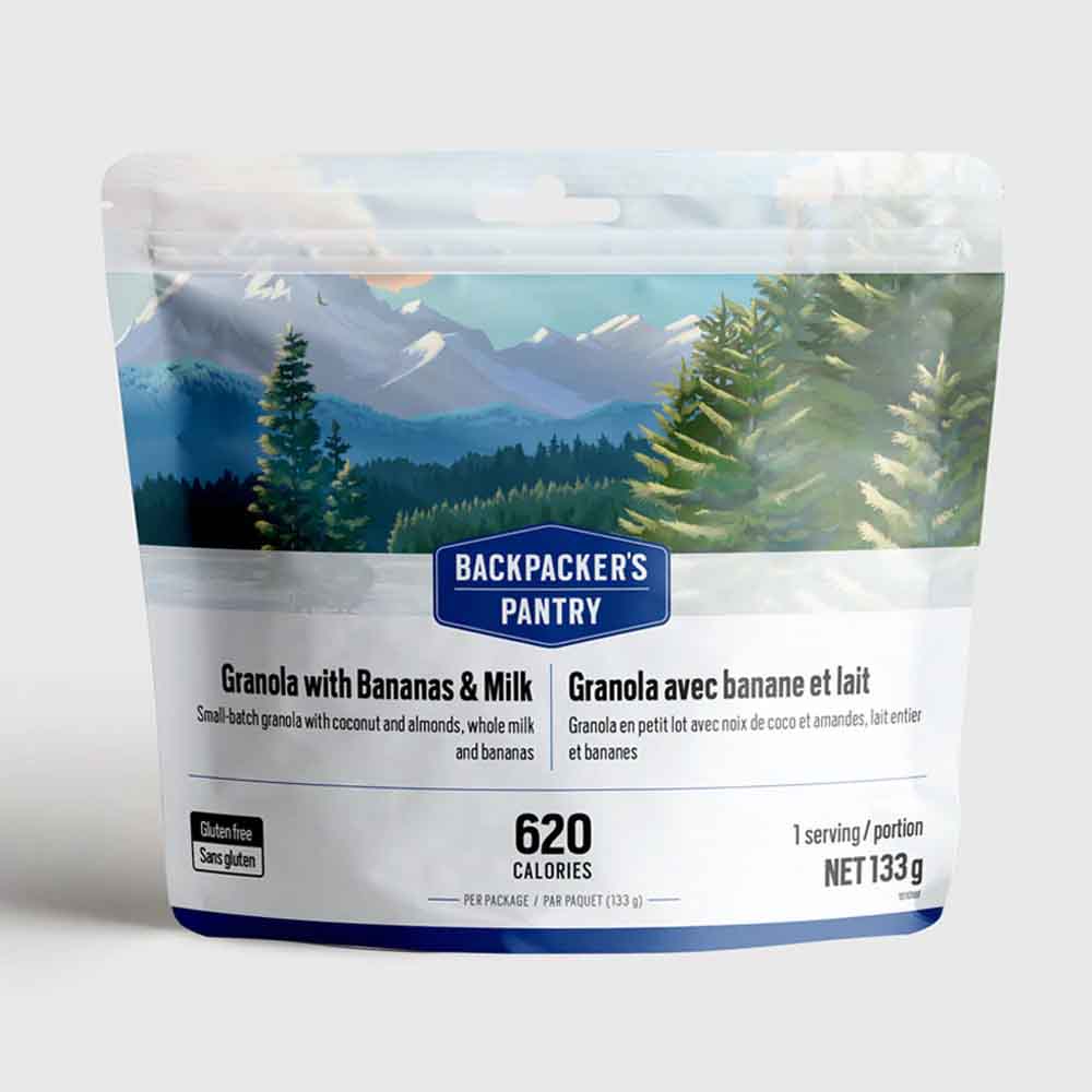 Freeze Dried Meal | Backpacker's Pantry - Granola with Bananas & Milk