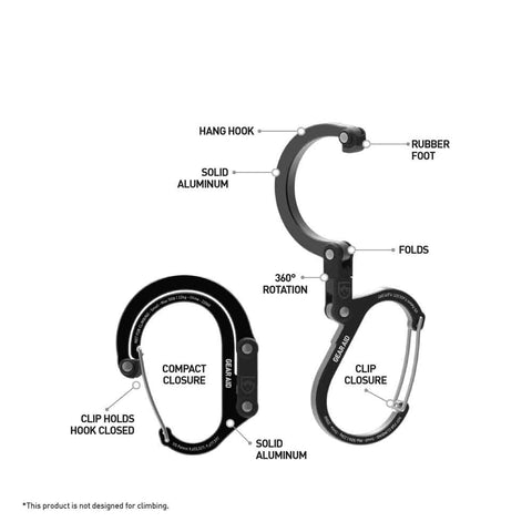 Gear Aid - Heloclip Small Gear Clip (Hot Rod Red)