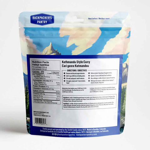 Freeze Dried Meals | Backpacker's Pantry - Kathmandu Style Curry