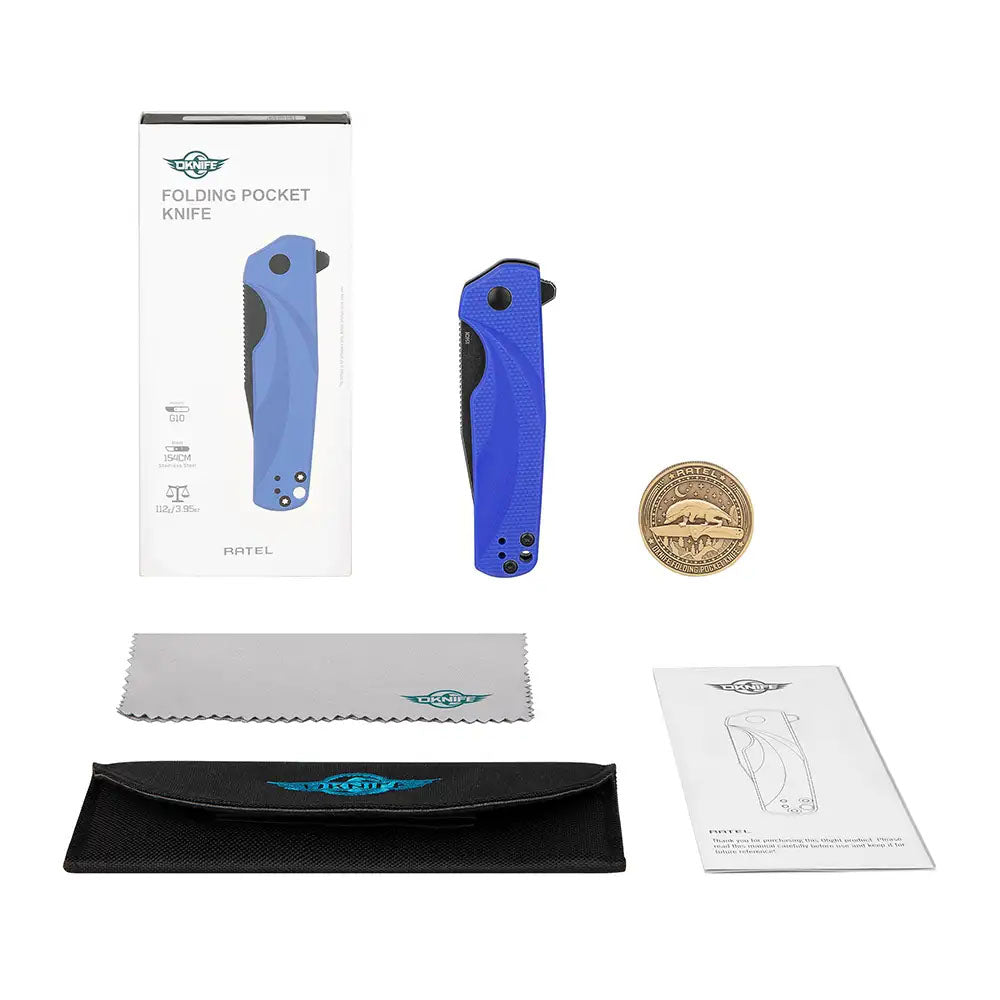 Olight Ratel Blue Folding Knife | Package Contents