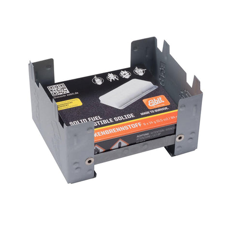 Esbit Pocket Stove, Including 6x14 g Solid Fuel Pucks