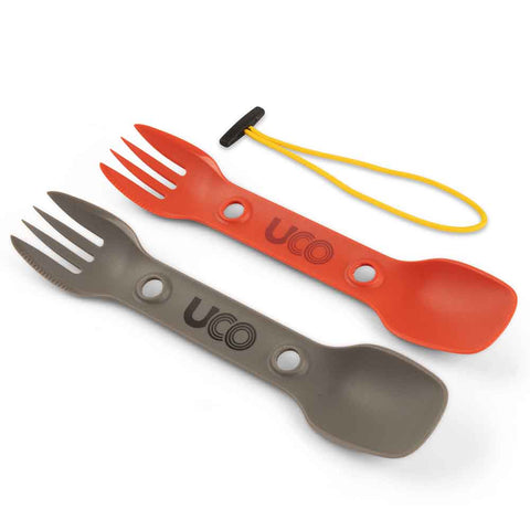 UGO Gear - ECO Utility Spork, 2-Pack | Camping Spork | 1000lumens