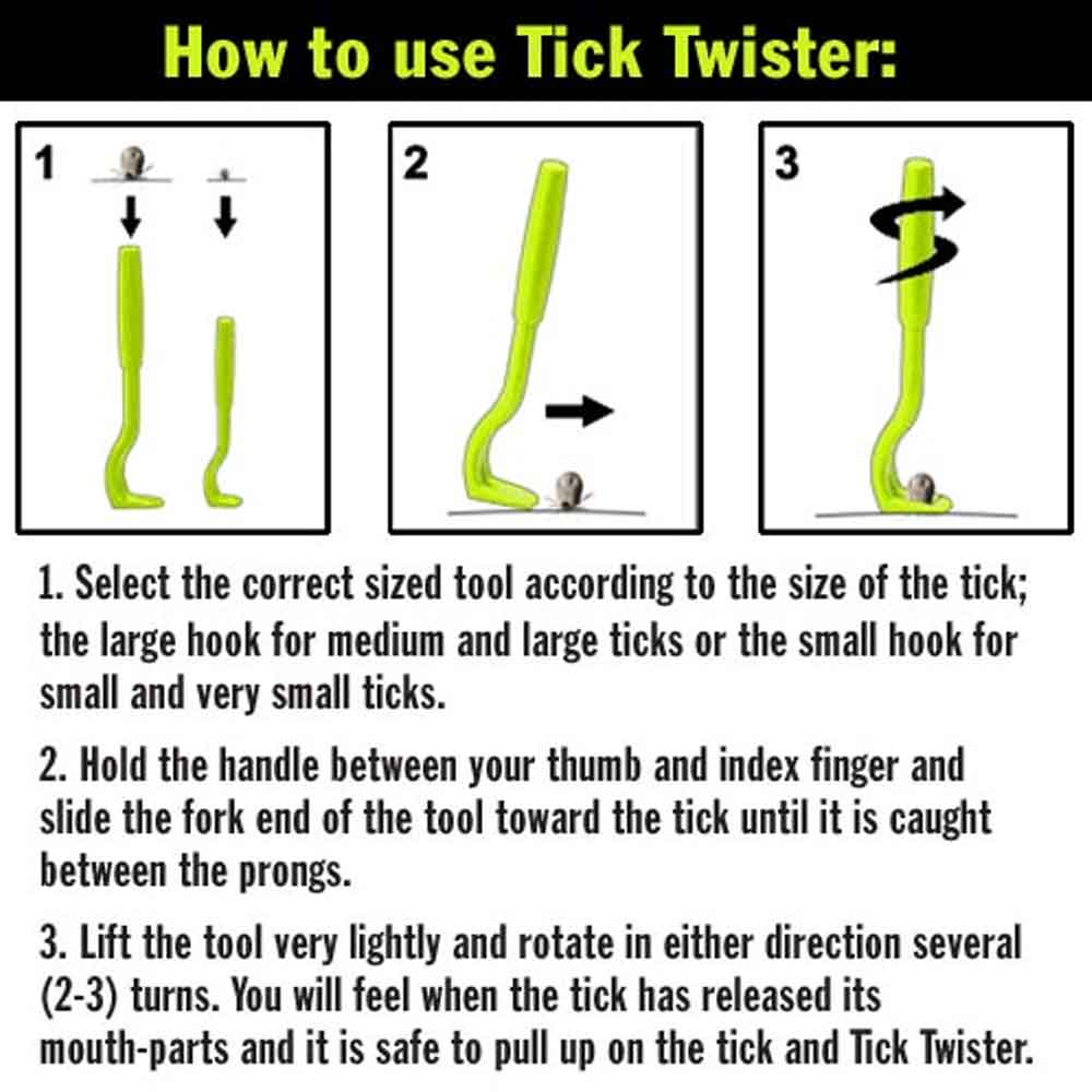 Tick Twister w/ Belt Clip (Tic Remover Tool) | 1000 Lumens