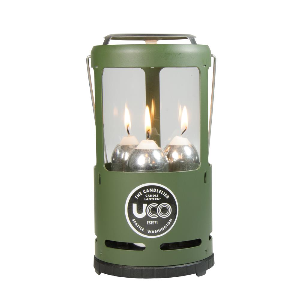 UCO Candle Lantern - Green 3 Candles