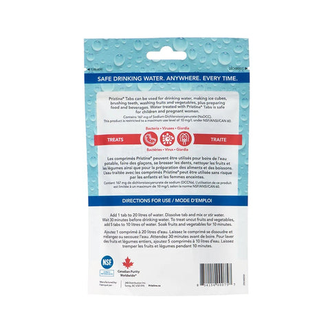 Pristine® Water Treatment Tabs 167 mg