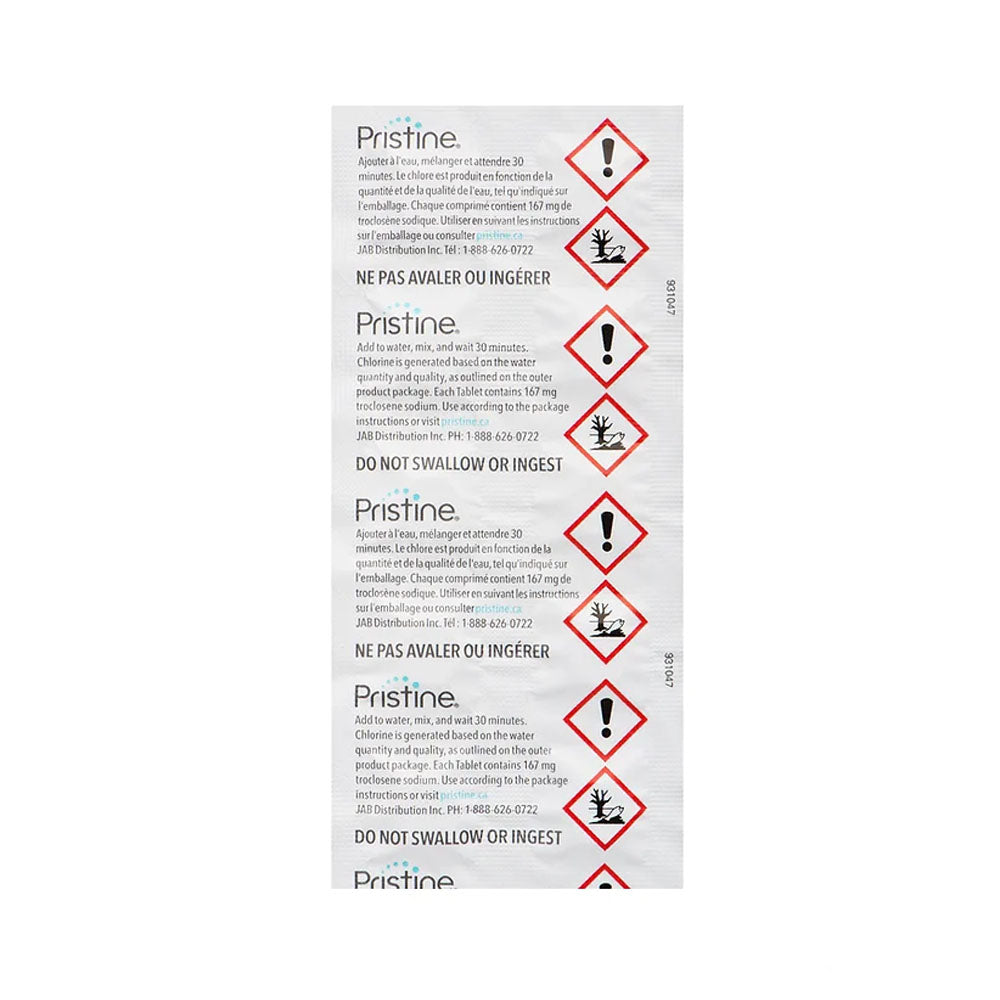 Pristine® Water Treatment Tabs 167 mg